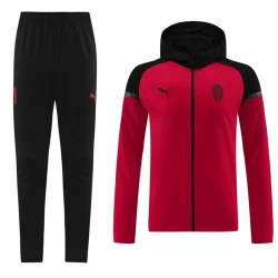 AC Milan Trajes de Chaqueta de Entrenamiento 2024-25 Hoodie Rojo