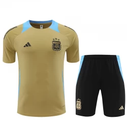 Argentina Trajes de Camiseta de Entrenamiento 2024-25 Oro