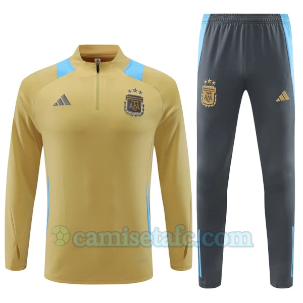 Argentina Trajes de Sudadera de Entrenamiento 2024-25 Oro