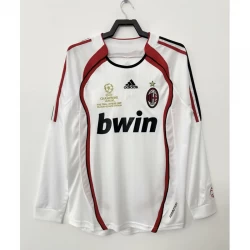 Camiseta AC Milan Retro 2006-07 Segunda Hombre Manga Larga