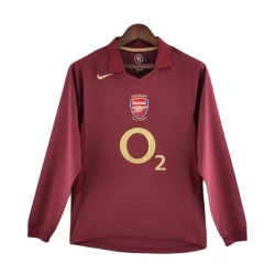 Camiseta Arsenal FC Retro 2005-06 Primera Hombre Manga Larga