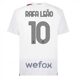 Camiseta Fútbol AC Milan 2023-24 Rafa Leao #10 Segunda Equipación Hombre