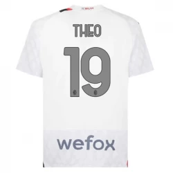 Camiseta Fútbol AC Milan 2023-24 Theo Hernández #19 Segunda Equipación Hombre