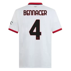 Camiseta Fútbol AC Milan 2024-25 Bennacer #4 Segunda Equipación Hombre