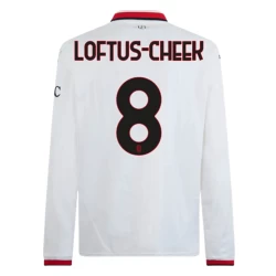 Camiseta Fútbol AC Milan 2024-25 Loftus-Cheek #8 Segunda Equipación Hombre Manga Larga