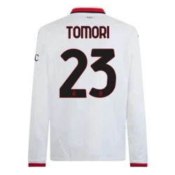 Camiseta Fútbol AC Milan 2024-25 Tomori #23 Segunda Equipación Hombre Manga Larga