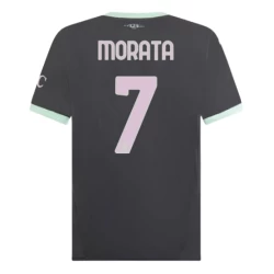 Camiseta Fútbol AC Milan Alvaro Morata #7 2024-25 Tercera Equipación Hombre