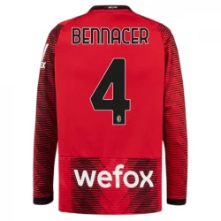Camiseta Fútbol AC Milan Bennacer #4 2023-24 Primera Equipación Hombre Manga Larga