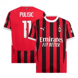 Camiseta Fútbol AC Milan Christian Pulisic #11 2024-25 UCL Primera Equipación Hombre