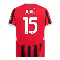 Camiseta Fútbol AC Milan Jovic #15 2024-25 Primera Equipación Hombre