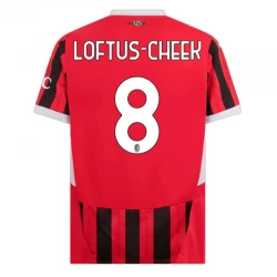 Camiseta Fútbol AC Milan Loftus-Cheek #8 2024-25 Primera Equipación Hombre