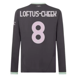 Camiseta Fútbol AC Milan Loftus-Cheek #8 2024-25 Tercera Equipación Hombre Manga Larga