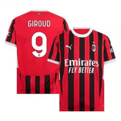 Camiseta Fútbol AC Milan Olivier Giroud #9 2024-25 Primera Equipación Hombre