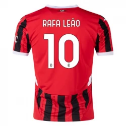 Camiseta Fútbol AC Milan Rafa Leao #10 2024-25 Primera Equipación Hombre