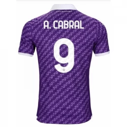 Camiseta Fútbol ACF Fiorentina A. Cabral #9 2023-24 Primera Equipación Hombre