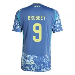 Camiseta Fútbol AFC Ajax Amsterdam 2024-25 Brobbey #9 Segunda Equipación Hombre