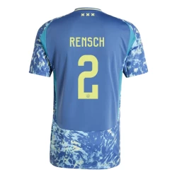 Camiseta Fútbol AFC Ajax Amsterdam 2024-25 Rensch #2 Segunda Equipación Hombre