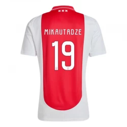 Camiseta Fútbol AFC Ajax Amsterdam Georges Mikautadze #19 2024-25 Primera Equipación Hombre