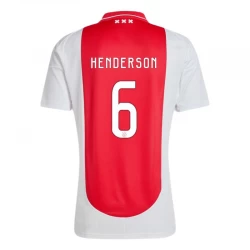 Camiseta Fútbol AFC Ajax Amsterdam Henderson #6 2024-25 Primera Equipación Hombre