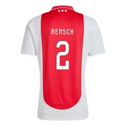 Camiseta Fútbol AFC Ajax Amsterdam Rensch #2 2024-25 Primera Equipación Hombre