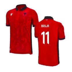 Camiseta Fútbol Albania Broja #11 Eurocopa 2024 Primera Hombre Equipación