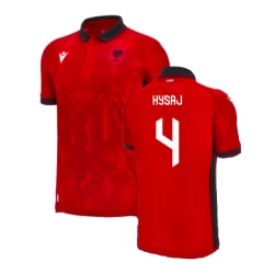 Camiseta Fútbol Albania Hysaj #4 Eurocopa 2024 Primera Hombre Equipación