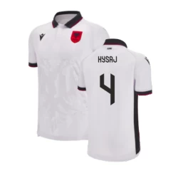 Camiseta Fútbol Albania Hysaj #4 Eurocopa 2024 Segunda Hombre Equipación