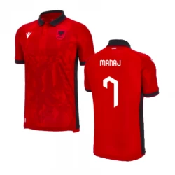Camiseta Fútbol Albania Manaj #7 Eurocopa 2024 Primera Hombre Equipación