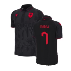 Camiseta Fútbol Albania Manaj #7 Eurocopa 2024 Tercera Hombre Equipación