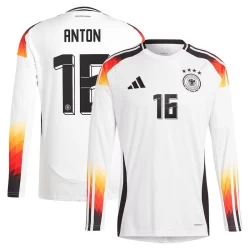 Camiseta Fútbol Alemania Anton #16 Eurocopa 2024 Primera Hombre Equipación Manga Larga