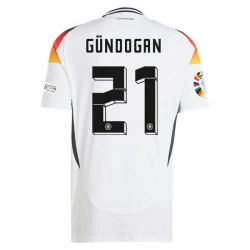 Camiseta Fútbol Alemania İlkay Gündoğan #21 Eurocopa 2024 Primera Hombre Equipación