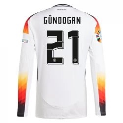Camiseta Fútbol Alemania İlkay Gündoğan #21 Eurocopa 2024 Primera Hombre Equipación Manga Larga