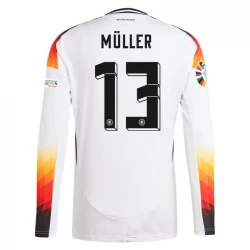 Camiseta Fútbol Alemania Thomas Müller #13 Eurocopa 2024 Primera Hombre Equipación Manga Larga