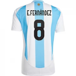 Camiseta Fútbol Argentina E. Fernandez #8 Copa America 2024 Primera Hombre Equipación