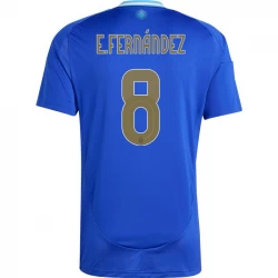 Camiseta Fútbol Argentina E. Fernandez #8 Copa America 2024 Segunda Hombre Equipación