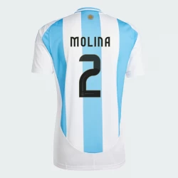 Camiseta Fútbol Argentina Molina #2 Copa America 2024 Primera Hombre Equipación
