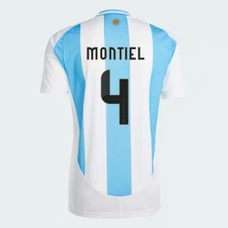 Camiseta Fútbol Argentina Montiel #4 Copa America 2024 Primera Hombre Equipación