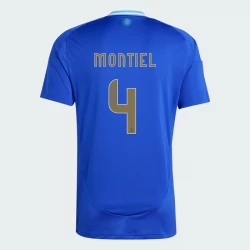Camiseta Fútbol Argentina Montiel #4 Copa America 2024 Segunda Hombre Equipación