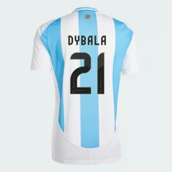 Camiseta Fútbol Argentina Paulo Dybala #21 Copa America 2024 Primera Hombre Equipación