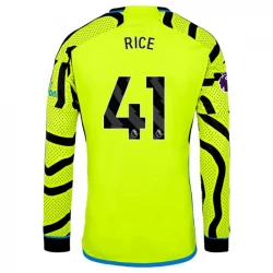 Camiseta Fútbol Arsenal FC 2023-24 Declan Rice #41 Segunda Equipación Hombre Manga Larga