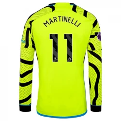 Camiseta Fútbol Arsenal FC 2023-24 Martinelli #11 Segunda Equipación Hombre Manga Larga