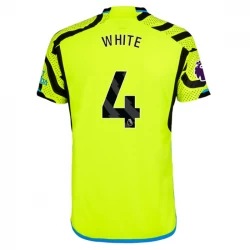 Camiseta Fútbol Arsenal FC 2023-24 White #4 Segunda Equipación Hombre