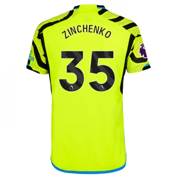 Camiseta Fútbol Arsenal FC 2023-24 Zinchenko #35 Segunda Equipación Hombre