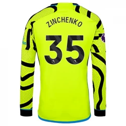 Camiseta Fútbol Arsenal FC 2023-24 Zinchenko #35 Segunda Equipación Hombre Manga Larga