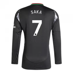 Camiseta Fútbol Arsenal FC 2024-25 Bukayo Saka #7 Segunda Equipación Hombre Manga Larga
