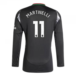 Camiseta Fútbol Arsenal FC 2024-25 Gabriel Martinelli #11 Segunda Equipación Hombre Manga Larga