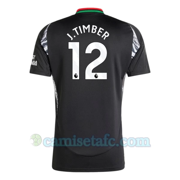 Camiseta Fútbol Arsenal FC 2024-25 J.Timber #12 Segunda Equipación Hombre