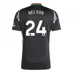 Camiseta Fútbol Arsenal FC 2024-25 Nelson #24 Segunda Equipación Hombre
