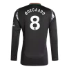 Camiseta Fútbol Arsenal FC 2024-25 Odegaard #8 Segunda Equipación Hombre Manga Larga