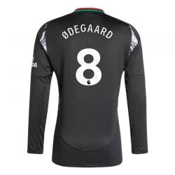 Camiseta Fútbol Arsenal FC 2024-25 Odegaard #8 Segunda Equipación Hombre Manga Larga